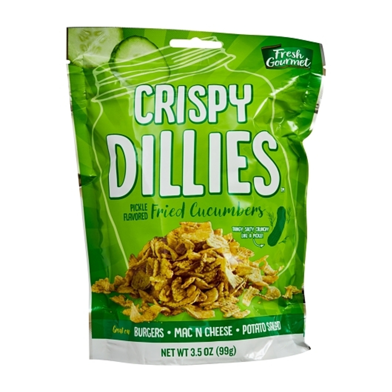 Fresh Gourmet Crispy Dilly Fried Cucumbers, 3.5 Ounce, 12 Per Case