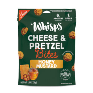 Whisps Honey Mustard Cheese & Pretzels Bites, 2.5 Ounces, 6 Per Case