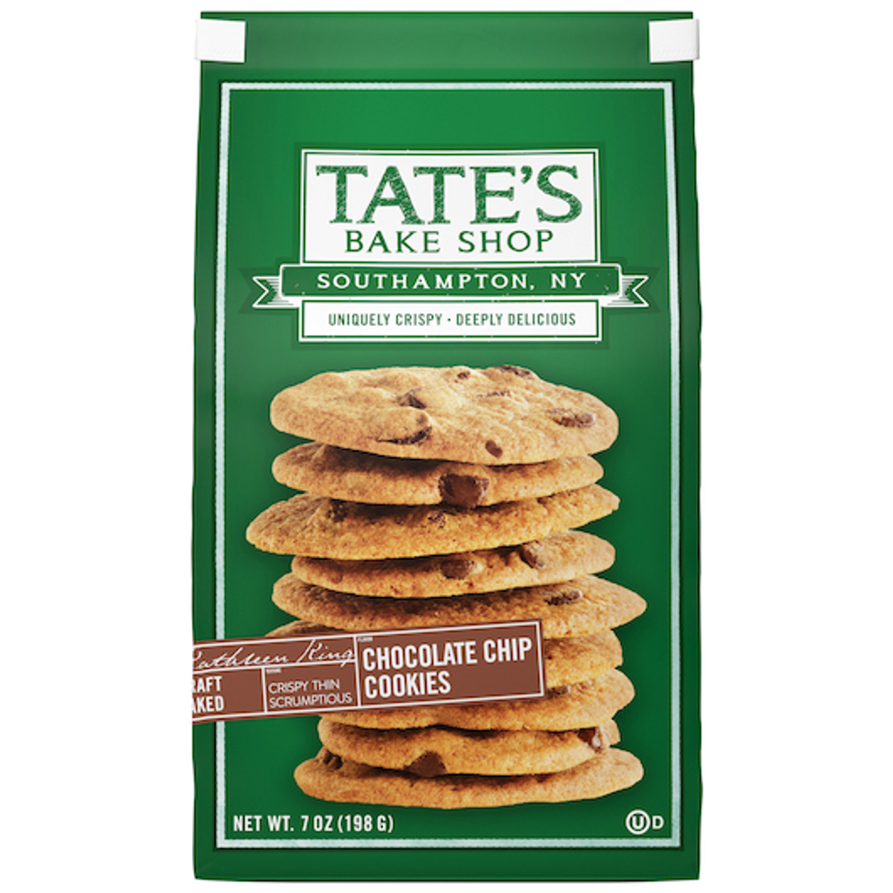 Tate s Bake Shop Chocolate Chip Cookies 7 Ounce, 7 Ounces, 12 Per Case