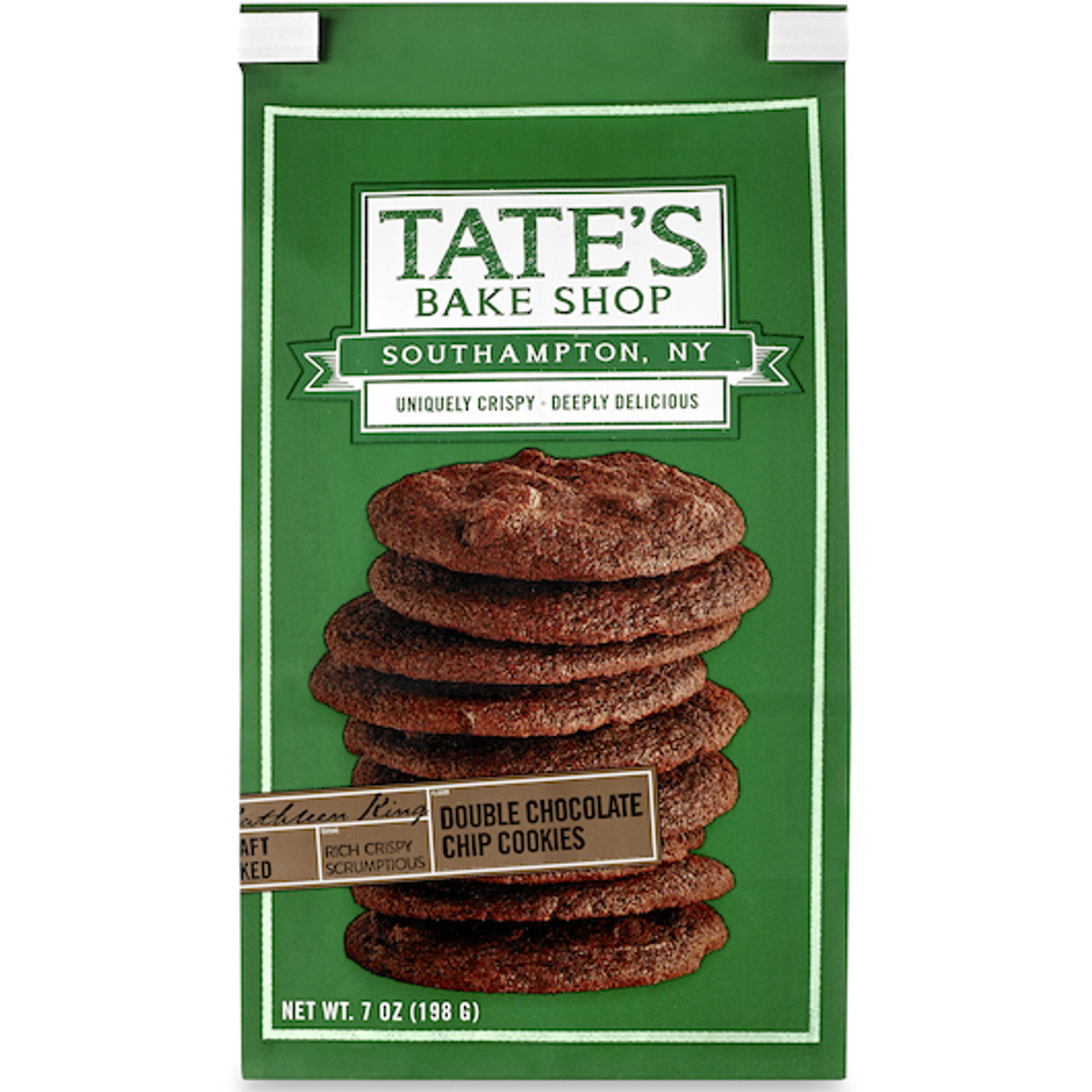 Tate s Bake Shop Double Chocolate Chip Cookies, 7 Ounces, 12 Per Case