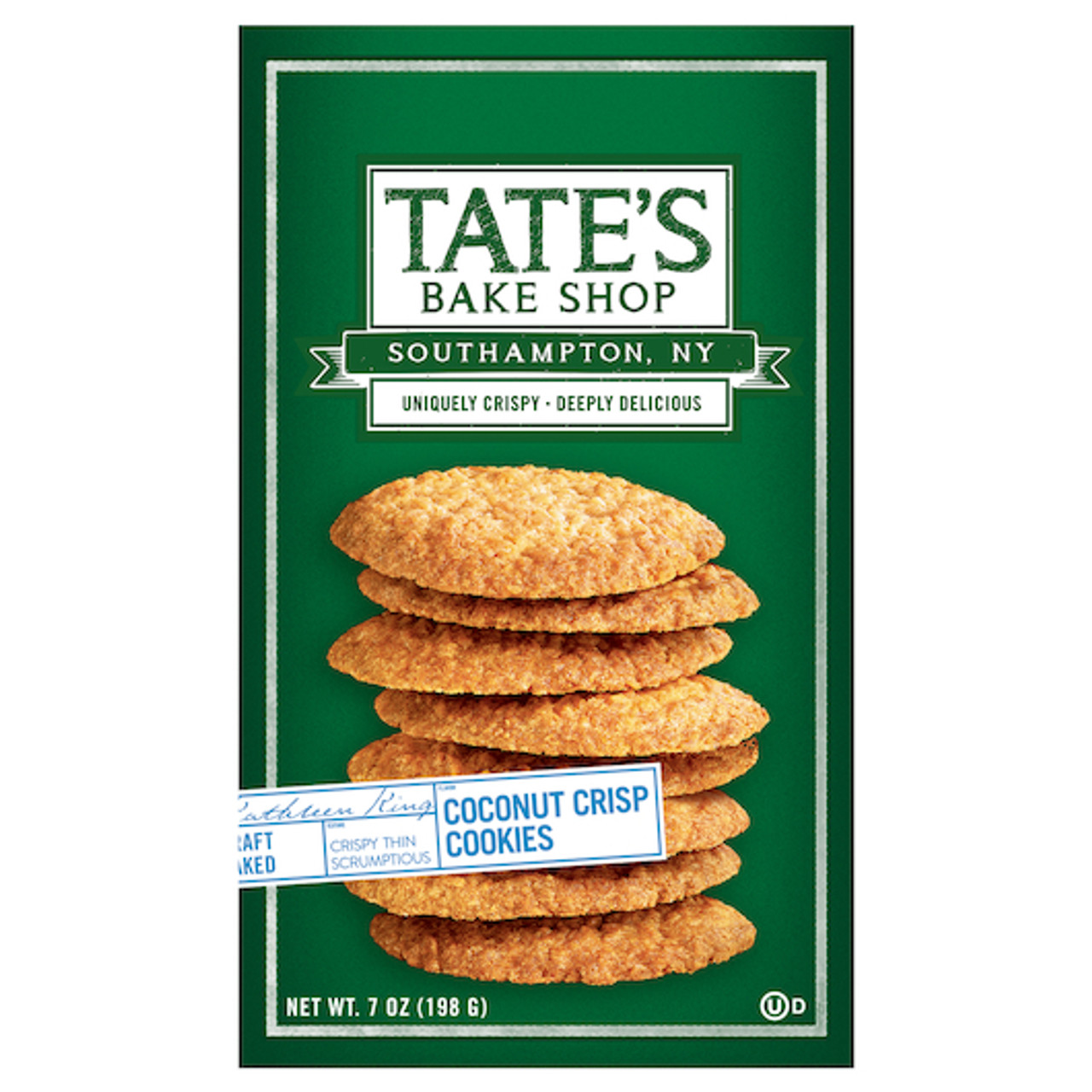 Tate s Bake Shop Coconut Crisp Cookies, 7 Ounces, 12 Per Case