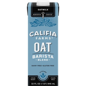 Califia Farms Barista Blend Oat Milk, 32 Fluid Ounce, 6 Per Case