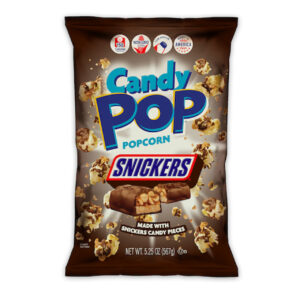 Snaxsational Brands Snickers Candy Popcorn, 5.25 Ounces, 12 Per Case