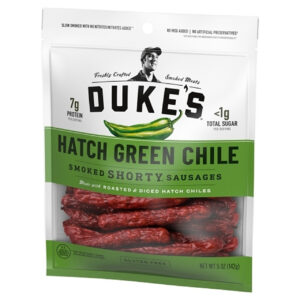 Duke s Shorty Hatch Green Chilies Smoked Sausage, 5 Ounce, 8 Per Case