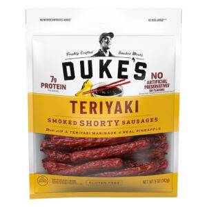 Dukes Shorty Smoked Sausage Teriyaki, 5 Ounces, 8 Per Case