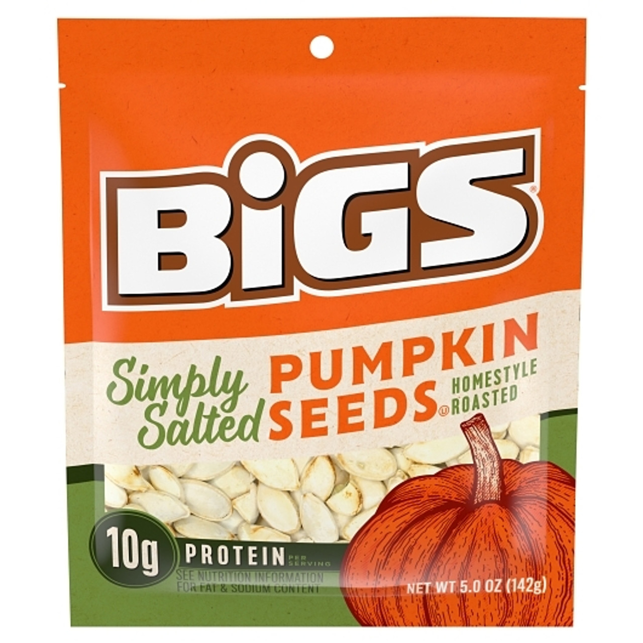 Bigs Lightly Salted Pumpkin Seeds, 5 Ounces, 12 Per Case