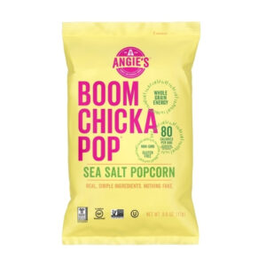Angie s Boomchickapop Artisan Treats Kosher Sea Salt Popcorn, 0.6 Ounces, 24 Per Case