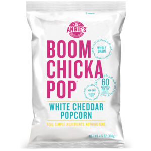 Angie s Boomchickapop White Cheddar Popcorn, 4.5 Ounces, 12 Per Case