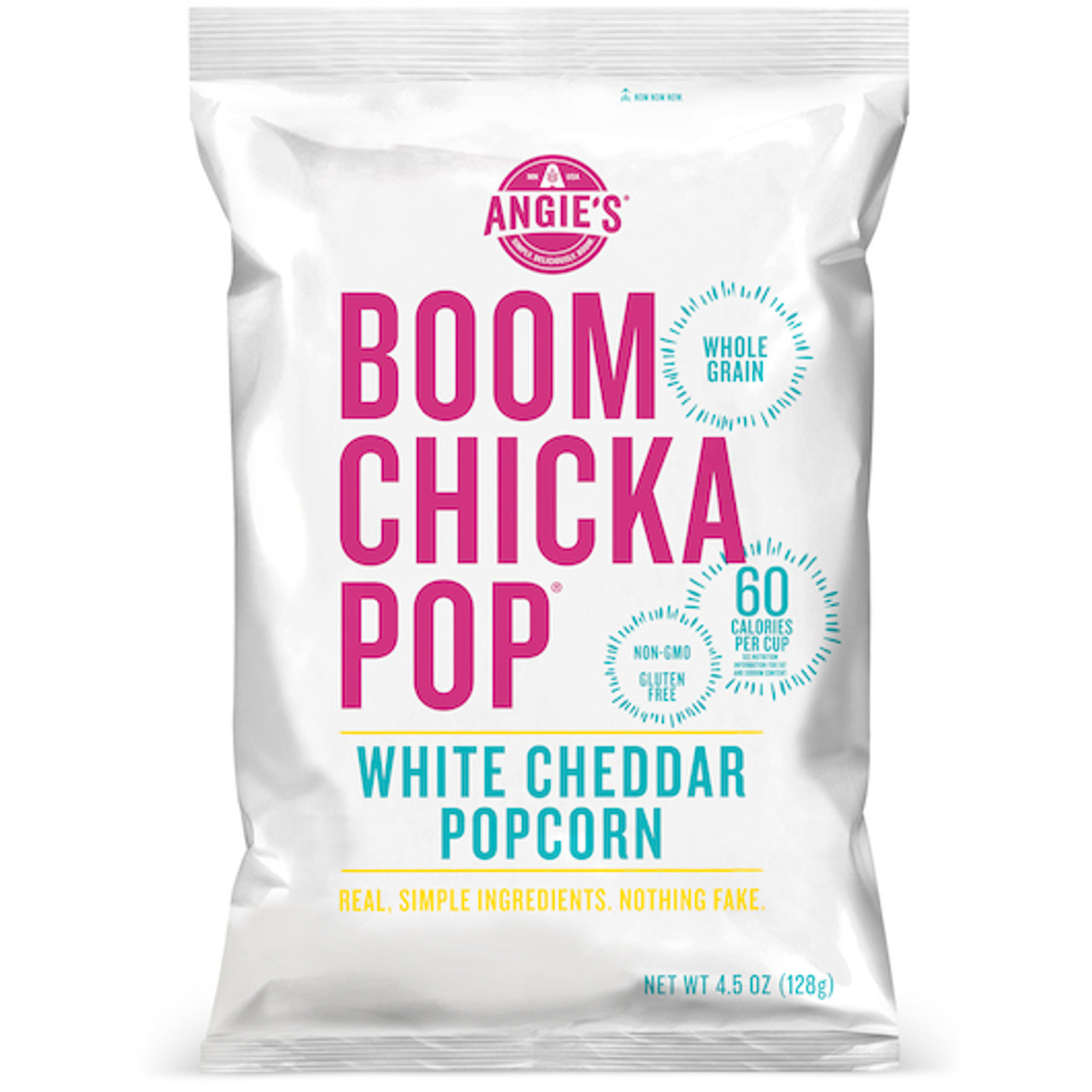 Angie s Boomchickapop White Cheddar Popcorn, 4.5 Ounces, 12 Per Case