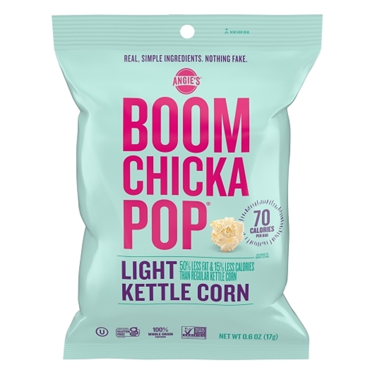 Angie s Boomchickapop Light Kettle Corn, 0.6 Ounce, 60 Per Case