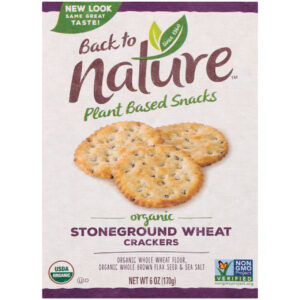 Back To Nature Organic Stoneground Wheat Crackers, 6 Ounce, 6 Per Case