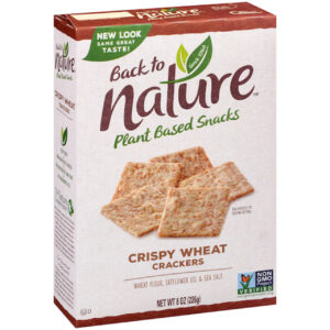 Back To Nature Crispy Wheat Crackers, 8 Ounce, 6 Per Case