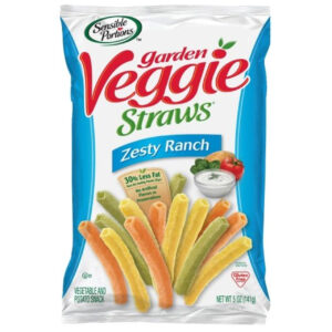 Sensible Portions Garden Zesty Ranch Veggie Straws, 5 Ounce, 12 Per Case