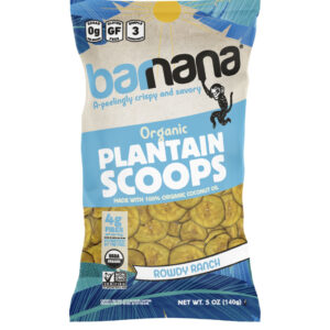 Barnana Organic Ranch Flavored Plantain Scoops, 4.93 Ounce, 6 Per Case