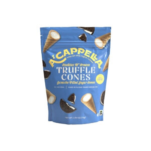 Made In Nature Acappella Cookies & Cream Truffle Cones, 2.54 Ounce, 6 Per Case