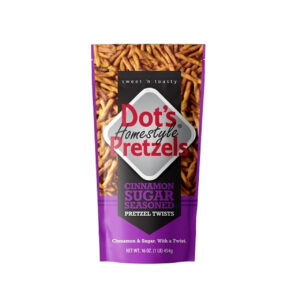 Dot s Cinnamon Sugar Pretzel Twists Case, 16 Ounce, 10 Per Case