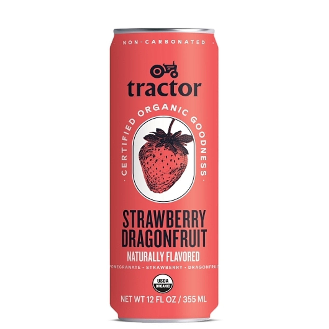 Tractor Beverage Co Strawberry Dragon Fruit, 12 Fluid Ounce, 12 Per Case