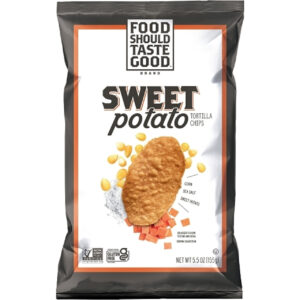 Food Should Taste Good Sweet Potato Tortilla Chips, 5.5 Ounce, 12 Per Case