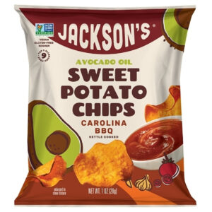 Jacksons Honest Sweet Potato Bbq Avocado Oil Chips, 50 Per Case