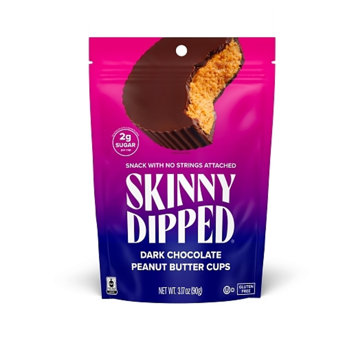 Skinny Dipped Dark Chocolate Peanut Butter Cups, 3.17 Ounce, 10 Per Case