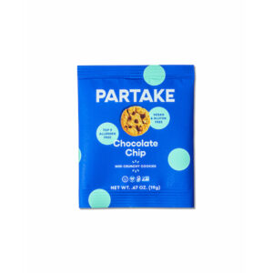 Partake Foods Mini Chocolate Chip Crunchy Cookies, 0.041 Pound, 100 Per Case