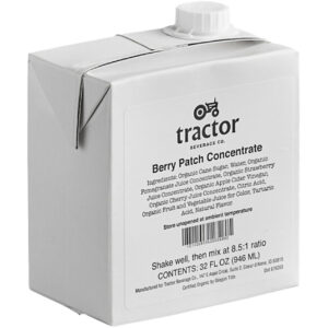 Tractor Beverage Co Organic Berry Patch Concentrate, 32 Ounce, 12 Per Case