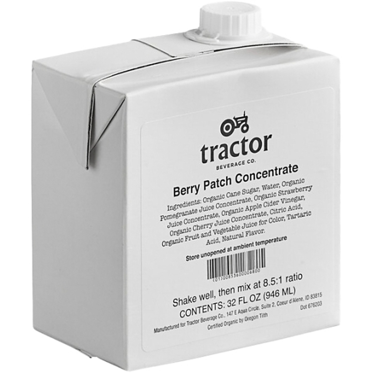 Tractor Beverage Co Organic Berry Patch Concentrate, 32 Ounce, 12 Per Case