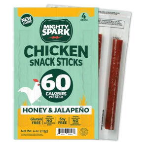 Mighty Spark Honey Jalapeno Chicken Stick, 4 Ounce, 8 Per Case