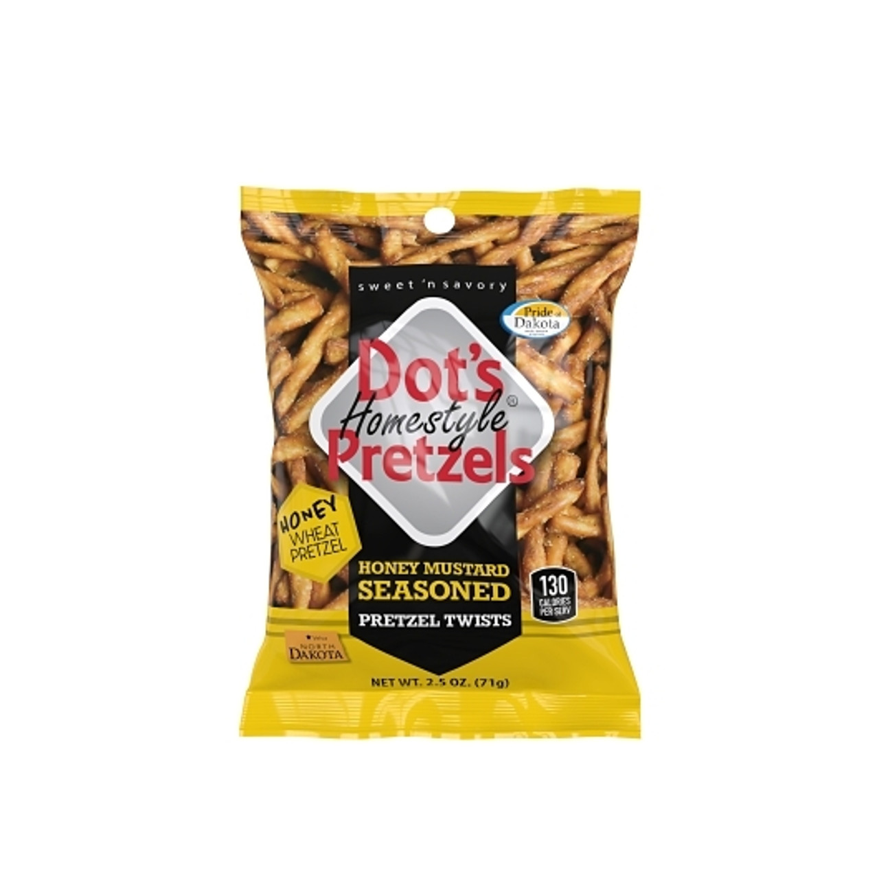 Dot s Pretzels Honey Mustard, 2.5 Ounce, 12 Per Case