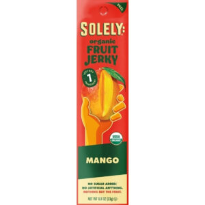 Solely Mango Fruit Jerky, 0.8 Ounce, 12 Per Pack, 6 Per Case