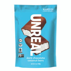 Unreal Brands Dark Chocolate Coconut Bars, 4.2 Ounce, 6 Per Case