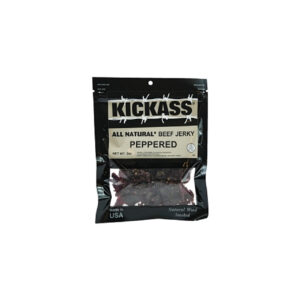 Kickass Beef Jerky Pepper Flavored All Natural Beef Jerky, 3 Ounce, 24 Per Case