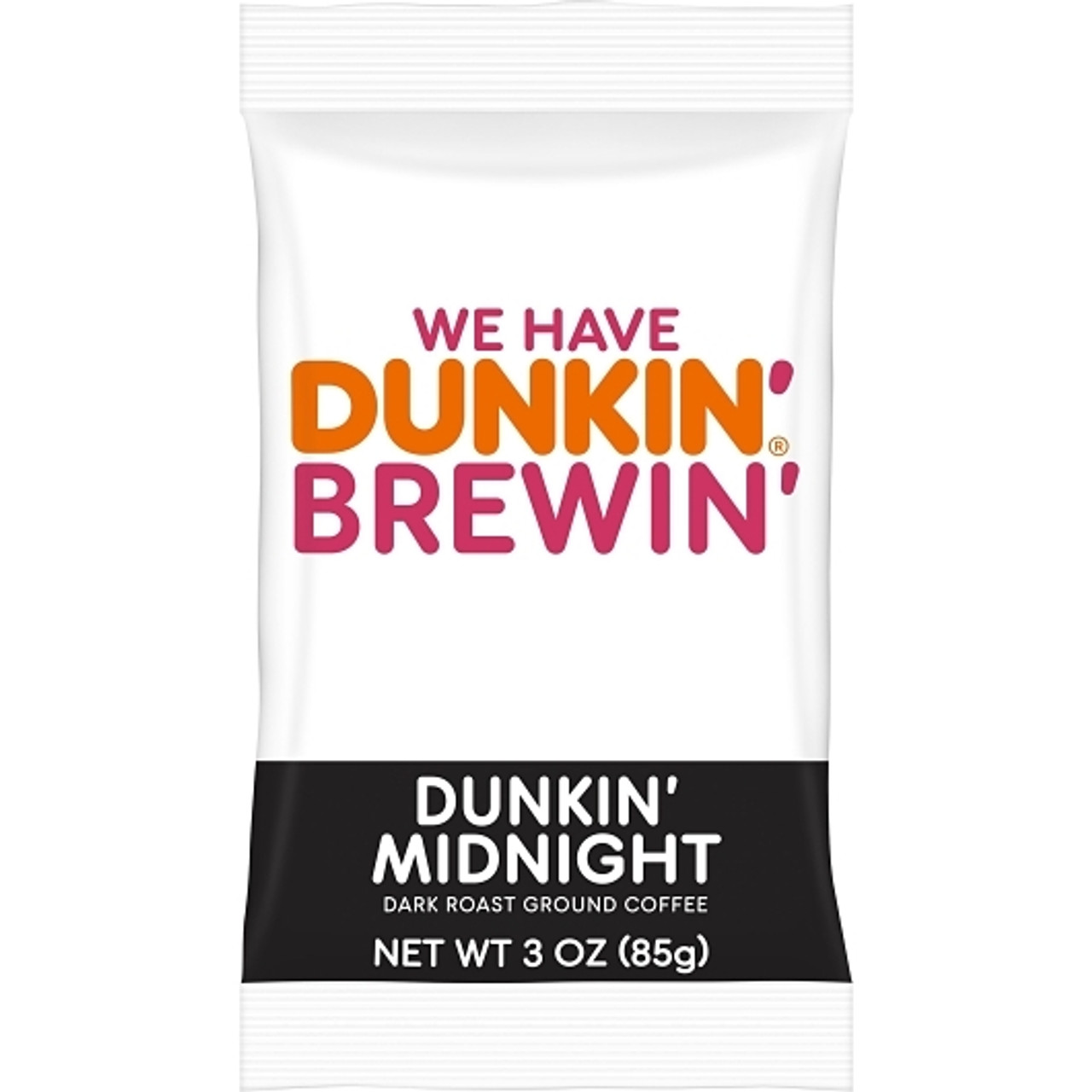 Dunkin' Midnight Fraction Pack Roast And Ground, 3 Ounce, 24 Per Case