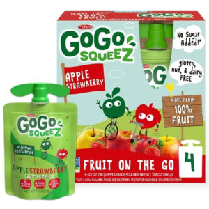 Gogo Squeez Apple Strawberry, 3.2 Ounce, 48 Per Case