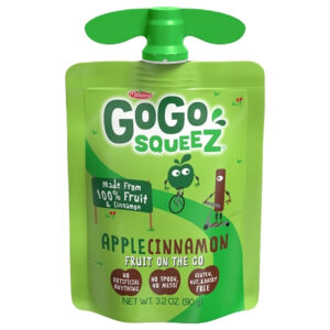 Gogo Squeez Cinnamon Applesauce, 3.2 Ounce, 72 Per Case