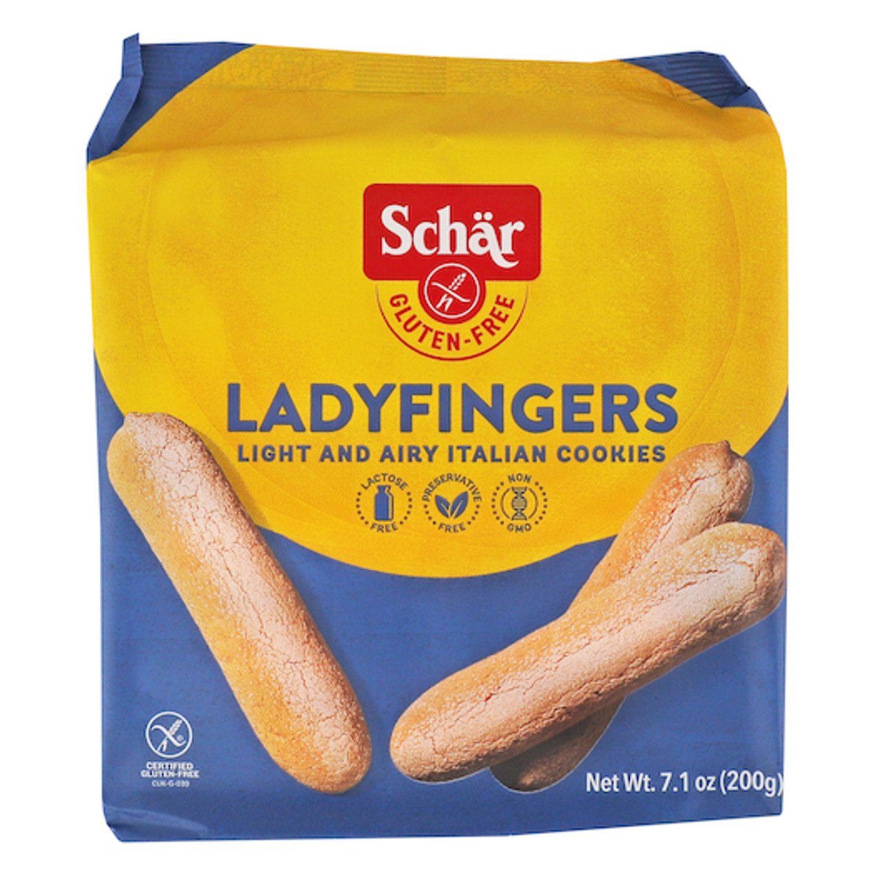 Schar Gluten Free Ladyfingers Italian Cookie, 7.05 Ounces, 6 Per Case