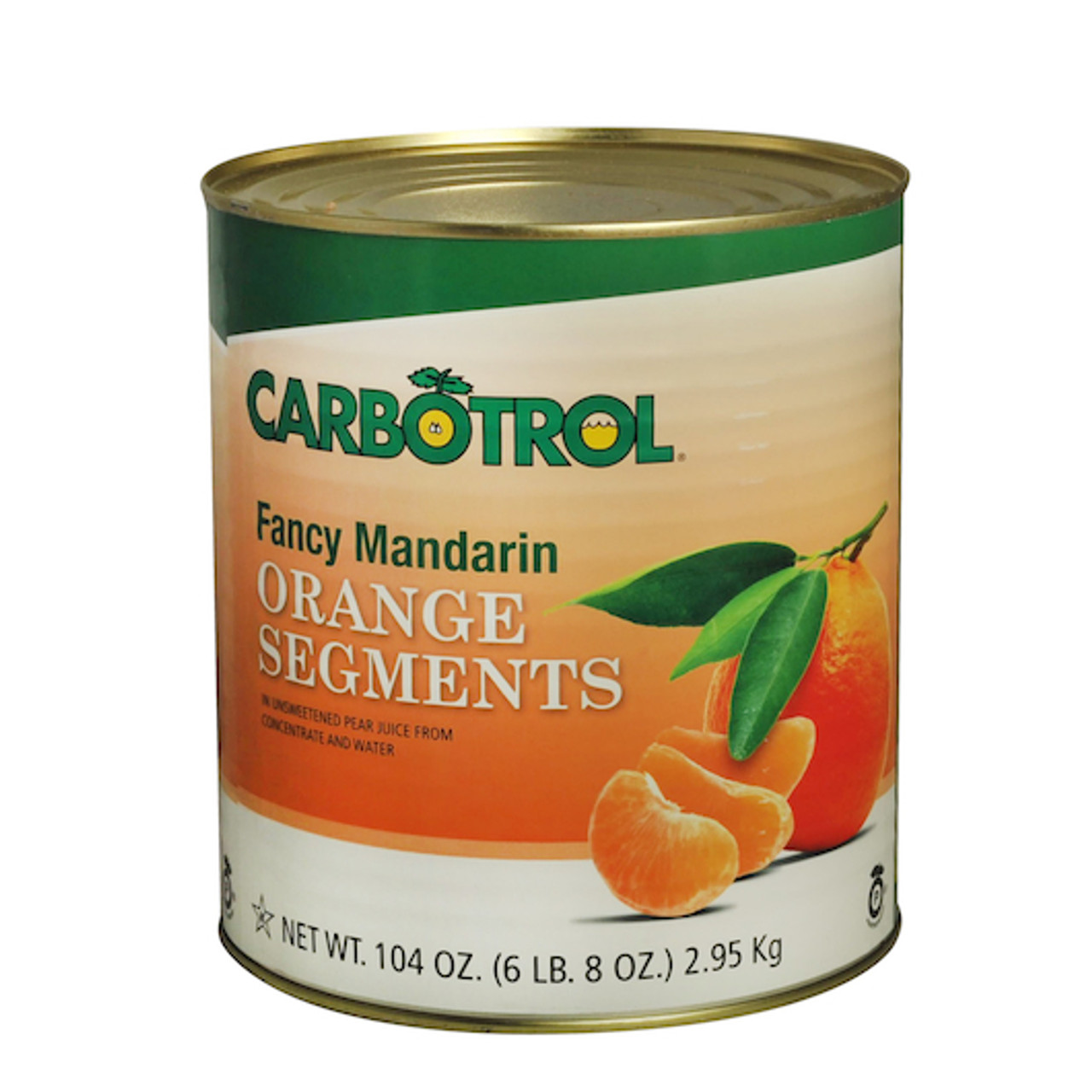 Carbotrol Mandarin Oranges, 104 Ounce, 6 Per Case