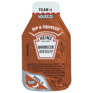 Heinz Barbecue Sauce Dip & Squeeze Single Serve Packet, 29.7 Pound, 1 Per Case
