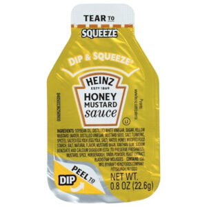 Heinz Honey Mustard Dip & Squeeze Single Serve Packet, 24.9 Pound, 1 Per Case