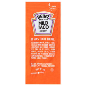 Heinz Single Serve Mild Taco Sauce, 3.875 Pound, 1 Per Case