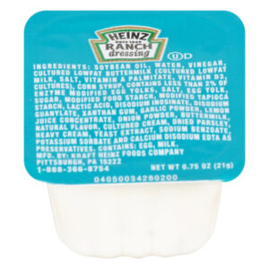 Heinz Buttermilk Ranch Dunk Cup Dressing, 0.75 Ounce, 100 Per Case