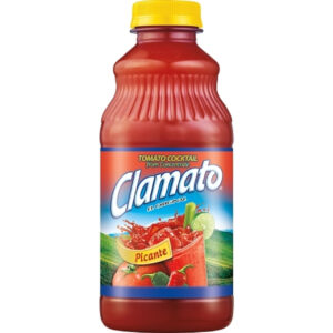 Clamato Tomato Cocktail Picante, , 32 Fluid Ounces, 12 Per Case