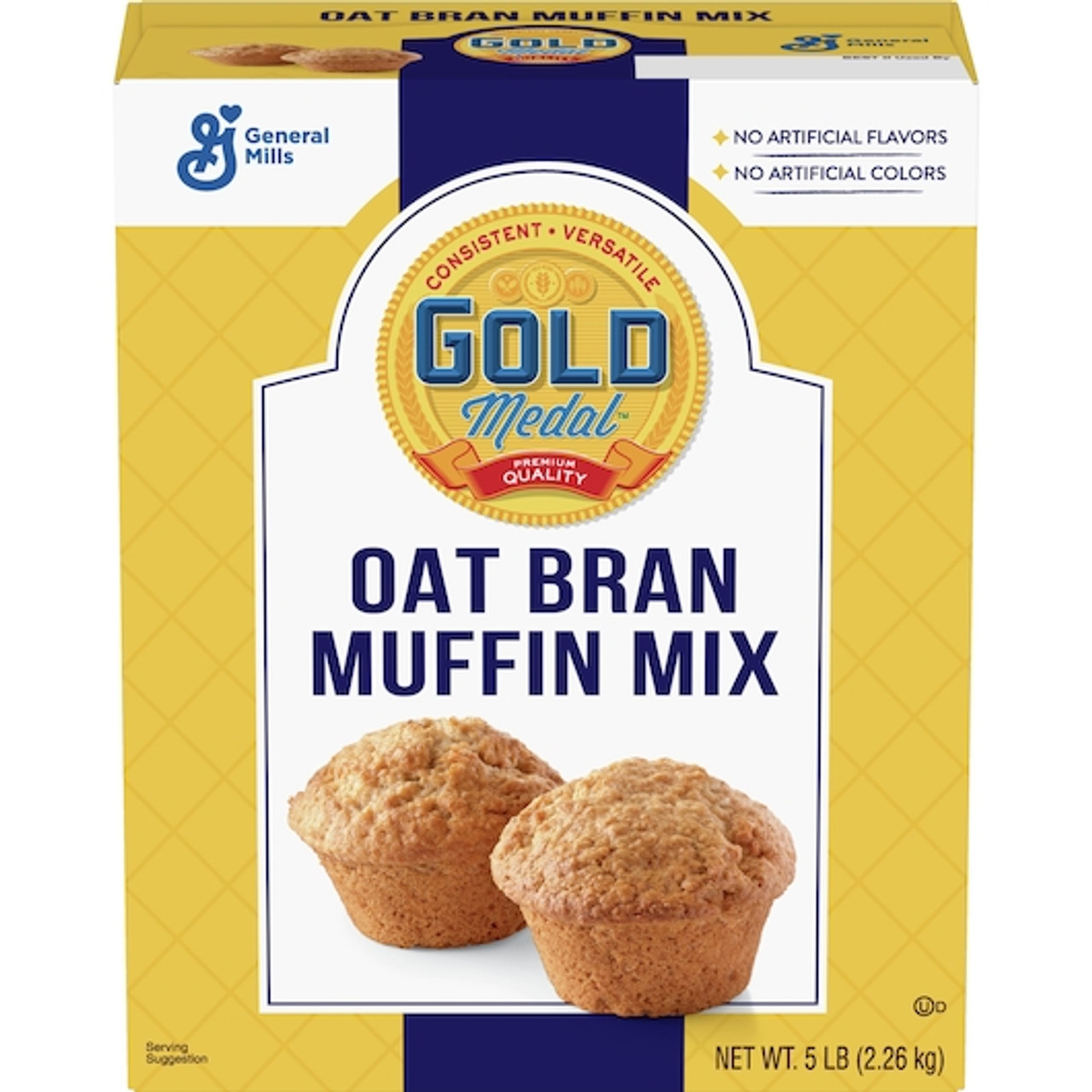Gold Medal Oat Bran Muffin Mix, 5 Pounds Per Pack, 6 Per Case