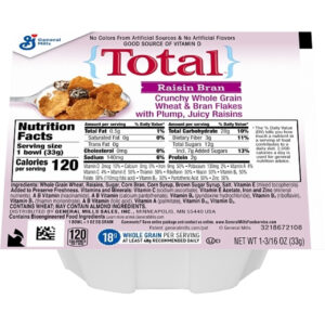 Total Raisin Bran Cereal, 1.19 Ounce, 96 Per Case