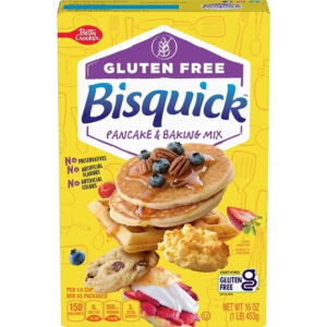 Betty Crocker  Bisquick Gluten Free Pancake and Waffle Mix, 16 Ounce, Pack of 6