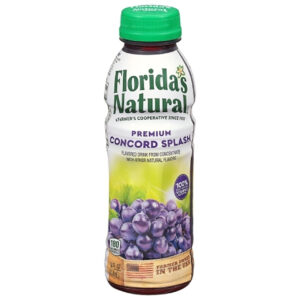 Florida s Natural Concord Grape Splash, 14 Fluid Ounce, 12 Per Case