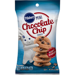 Pillsbury Mini Soft Baked Chocolate Chip Cookies, 3 Ounce, 6 Per Box. 9 Per Case