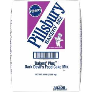Pillsbury Bakers  Plus Dark Devil s Food Cake Mix, 50 Pound