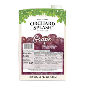 Orchard Splash Grape Juice, 46 Ounces, 12 Per Case