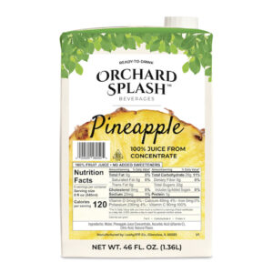 Orchard Splash Pineapple Juice, 46 Ounces, 12 Per Case